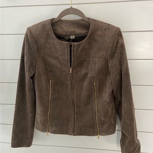 Brown Suede Women's Jacket